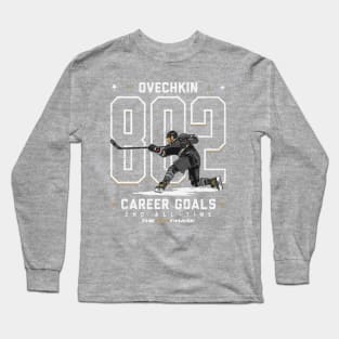 Alex Ovechkin Washington 802 Goals Retro Long Sleeve T-Shirt